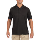 5.11 Men's Helios Short Sleeve Polo - TALL | BLACK | 41192T