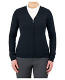 Cobmex Ladies V-Neck Zip Cardigan | Navy | 4209
