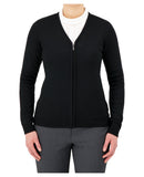Cobmex Ladies V-Neck Zip Cardigan | Black | 4209