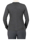Cobmex Ladies V-Neck Zip Cardigan | Executive Grey | 4209