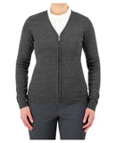 Cobmex Ladies V-Neck Zip Cardigan | Executive Grey | 4209