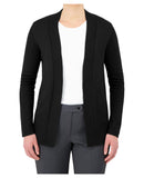 Cobmex Ladies Open Front Cardigan | Deep Black | 4309