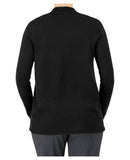 Cobmex Ladies Open Front Cardigan | Deep Black | 4309