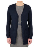 Cobmex Ladies Long Button Cardigan | Ink | 4310