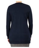 Cobmex Ladies Long Button Cardigan | Ink | 4310