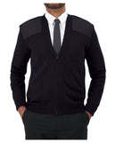Cobmex V-Neck Zip Front "Commando" Sweater | Dark Navy | 5088