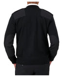 Cobmex V-Neck Zip Front “Commando” Sweater | Black | 5088