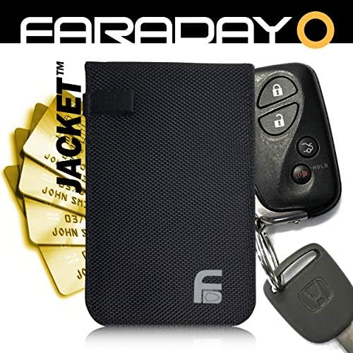 74306 FARADAY KeyFOB JACKET - Black Canvas Protection Bag 3"x4"