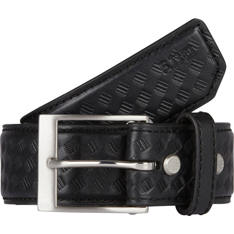 5.11 1.5" Basketweave Leather Belt | BLACK | 59503