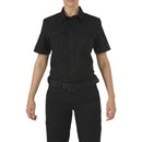5.11 Women's Stryke PDU Class A Short Sleeve Shirt | BLACK | 61016ABR