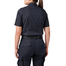 5.11 Women's Flex-Tac TDU Ripstop Short Sleeve Shirt | Dark Navy | 61041ABR