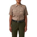 5.11 Women's Stryke PDU Twill Class A Short Sleeve Shirt | Sheriff Tan | 61048ABR