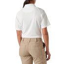 5.11 Women's Tactical Jersey Short Sleeve Polo | WHITE | 61164
