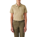 5.11 Women's Tactical Jersey Short Sleeve Polo | SILVER TAN | 61164