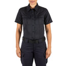 5.11 Women's Fast-Tac Twill Class A Short Sleeve Shirt | MIDNIGHT NVY | 61318ABR