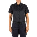 5.11 Women's Fast-Tac Twill Class A Short Sleeve Shirt | Midnight Nvy | 61318ABR