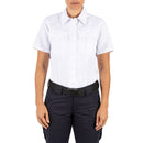 5.11 Women's Fast-Tac Twill Class A Short Sleeve Shirt | UNIFORM WHTE | 61318ABR