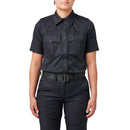 5.11 Women's Stryke PDU Twill Class A Short Sleeve Shirt | MIDNIGHT NVY | 61339ABR