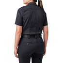 5.11 Women's Stryke PDU Twill Class A Short Sleeve Shirt | MIDNIGHT NVY | 61339ABR