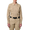 5.11 Women's Flex-Tac TDU Ripstop Long Sleeve Shirt | TDU KHAKI | 62081ABR
