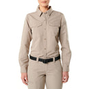 5.11 Women's Fast-Tac Long Sleeve Shirt | Khaki | 62388ABR