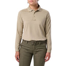 5.11 Women's Performance Long Sleeve Polo | Silver Tan | 62408
