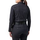 5.11 Women's Stryke PDU Twill Class A Long Sleeve Shirt | MIDNIGHT NVY | 62422ABR