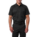 5.11 Men's Flex-Tac TDU Ripstop Short Sleeve | BLACK | 71095ABR