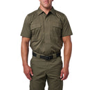 5.11 Men's Flex-Tac TDU Ripstop Short Sleeve | Ranger Green | 71095ABR