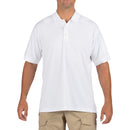 5.11 Men's Tactical Jersey Short Sleeve Polo | White | 71182
