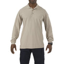 5.11 Men's Utility Long Sleeve Polo | SILVER TAN | 72057