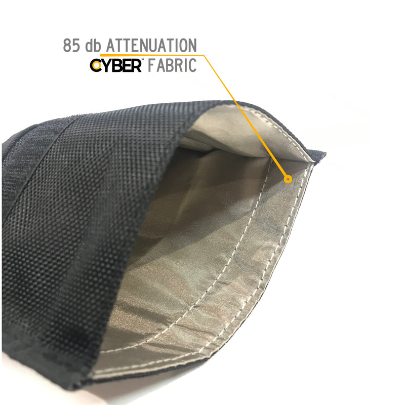 74307 FARADAY JACKET X- Non-Window, Forensic,Black Canvas Phone Bag 4.5"x8"