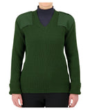 Cobmex V-Neck Rib "Commando" Sweater | OD Green | 8081
