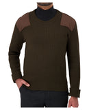 Cobmex Crew Neck Rib "Commando" Sweater | Brown | 8083