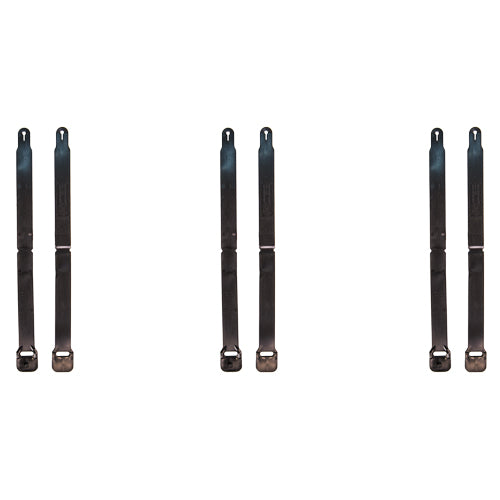 Long Clips: 12" long - 6" folded 30.48cm long - 15.24cm folded HSGI: HSGI® CLIPS | Black | 91LC | LONG