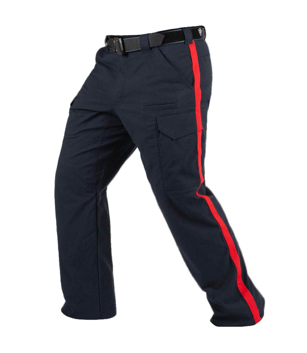 First Tactical Men's V2 Tactical Pant , 1" Red Stripe | Midnight Navy | 114054