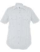 Elbeco Women's DutyMaxx Short Sleeve Poly/Rayon Stretch Shirt | White | 9780LCD