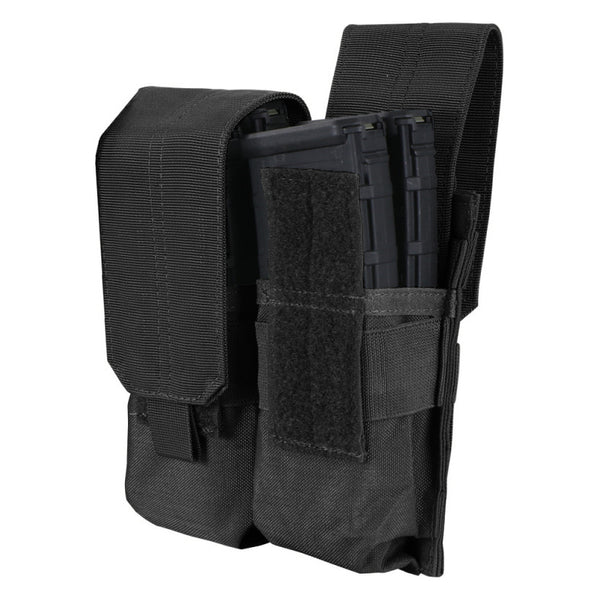 CONDOR | MA4: DOUBLE M4 MAG POUCH BLACK | MA4-002