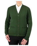 Cobmex V-Neck Long Sleeve Button Front Cardigan | OD Green | 4018