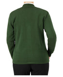 Cobmex V-Neck Long Sleeve Button Front Cardigan | OD Green | 4018