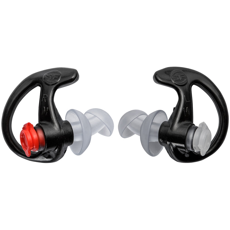 SUREFIRE DOUBLE FLANGED, FILTERED EARPLUGS BLACK | EP3-BK
