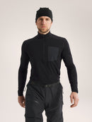 Arc'teryx Cold WX Zip Neck AR - Wool Men's | Black | X000005090