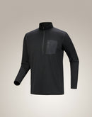 Arc'teryx Cold WX Zip Neck AR - Wool Men's | Black | X000005090