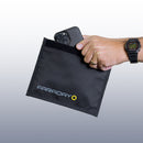 Faraday Defense JACKET X- Non-Window, Forensic,Black Canvas Phone Bag 4.5"x8" | 74307