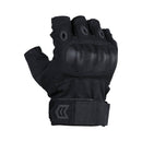 Mission Made Fingerless Hellfox Tactical Gloves | Black | GL1605