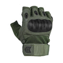 Mission Made Fingerless Hellfox Tactical Gloves | OD Green | GL1605
