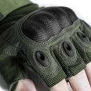 Mission Made Fingerless Hellfox Tactical Gloves | OD GREEN | GL1605