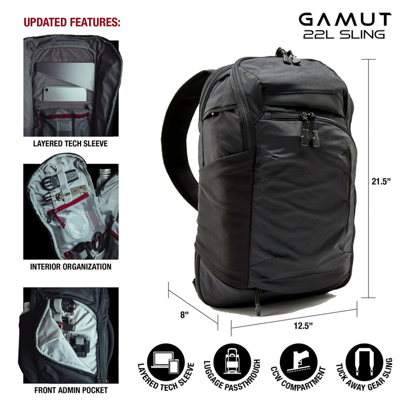 Vertx Gamut 22L Sling | VTX5013