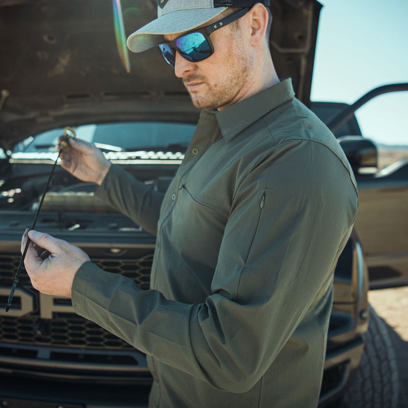 Vertx LS Men's Expedition Shirt | OD GREEN | VTX1534