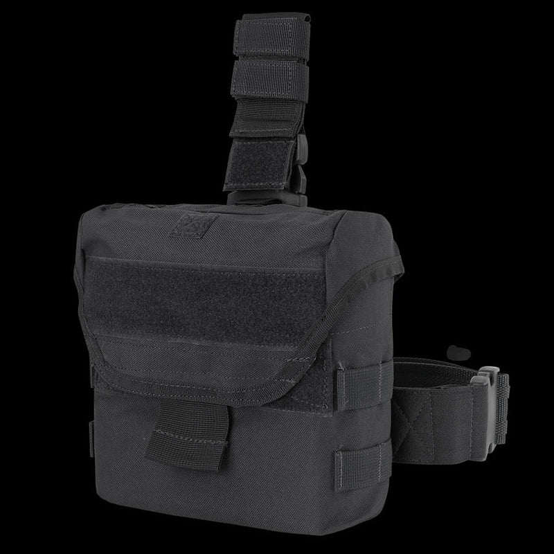CONDOR | MA38: DROP LEG DUMP POUCH BLACK | MA38-002